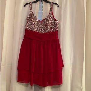 Red Beaded Dress